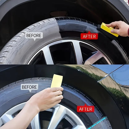 Rubber
plastic
vinyl
tire 
wax
wash
paste
shine
fast
easy
car
truck
suv
bus
limo
rim
interior
exterior