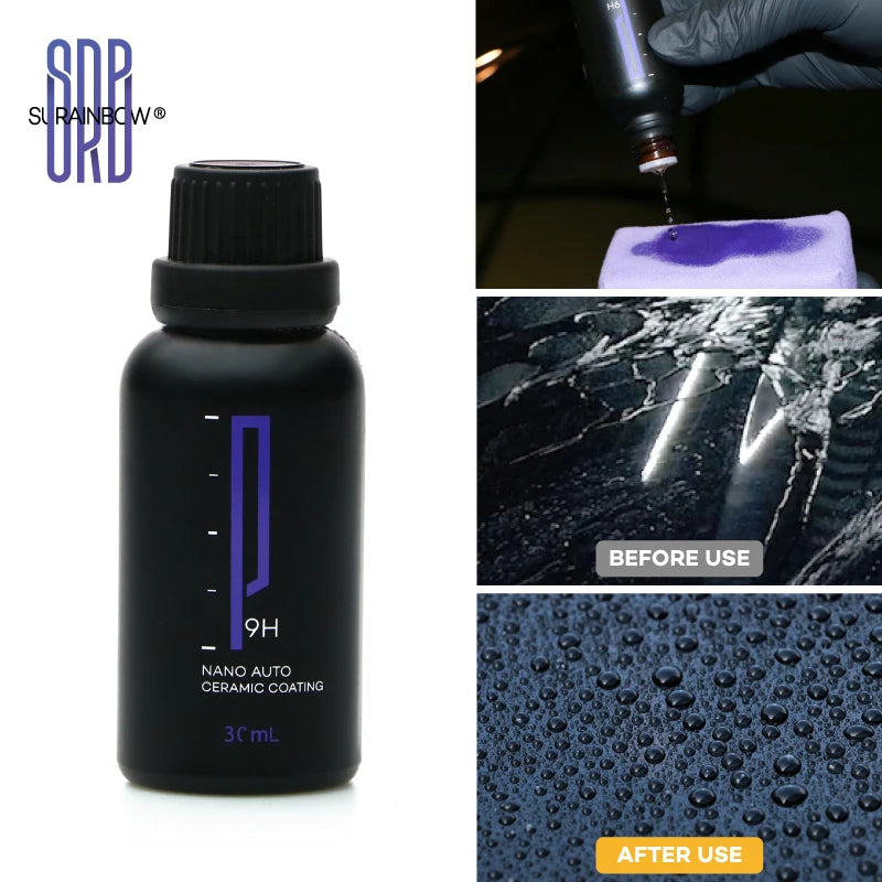 9H
nano
auto
paint
ceramic
coating
5 years
protect
clean
drops
sealant
p870