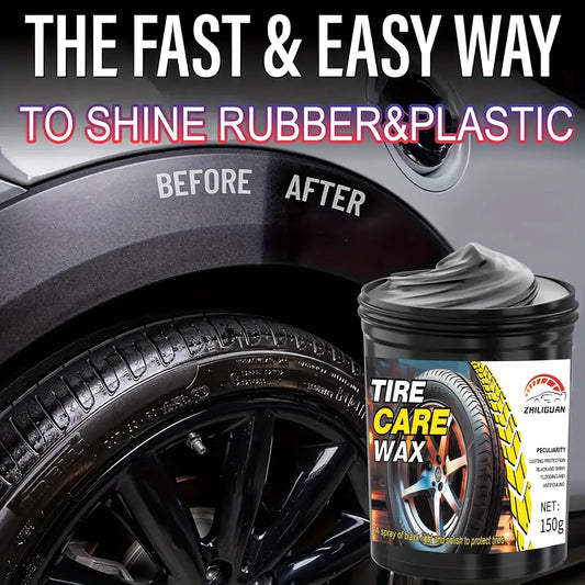 Rubber
plastic
vinyl
tire 
wax
wash
paste
shine
fast
easy
car
truck
suv
bus
limo
rim
interior
exterior